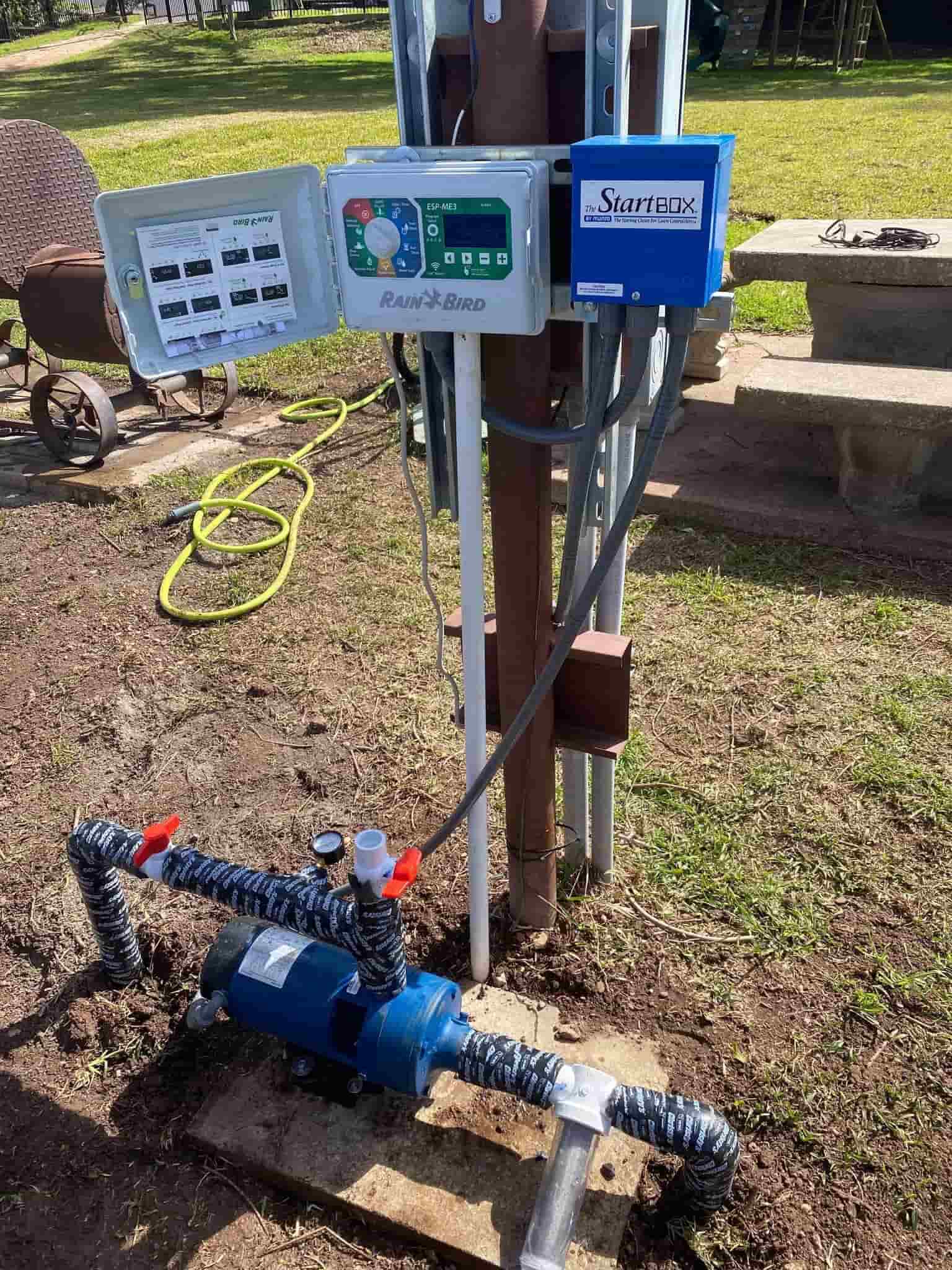 Photo of Rain Bird irrigation control system.